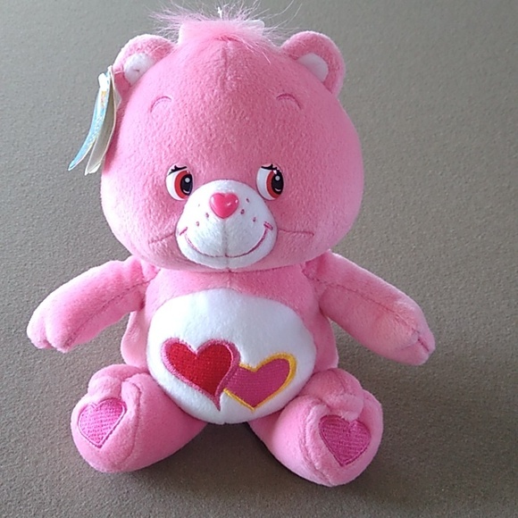 Care Bear 2002 plush stuffed animal VINTAGE LOVE A LOT BEAR - Picture 14 of 14
